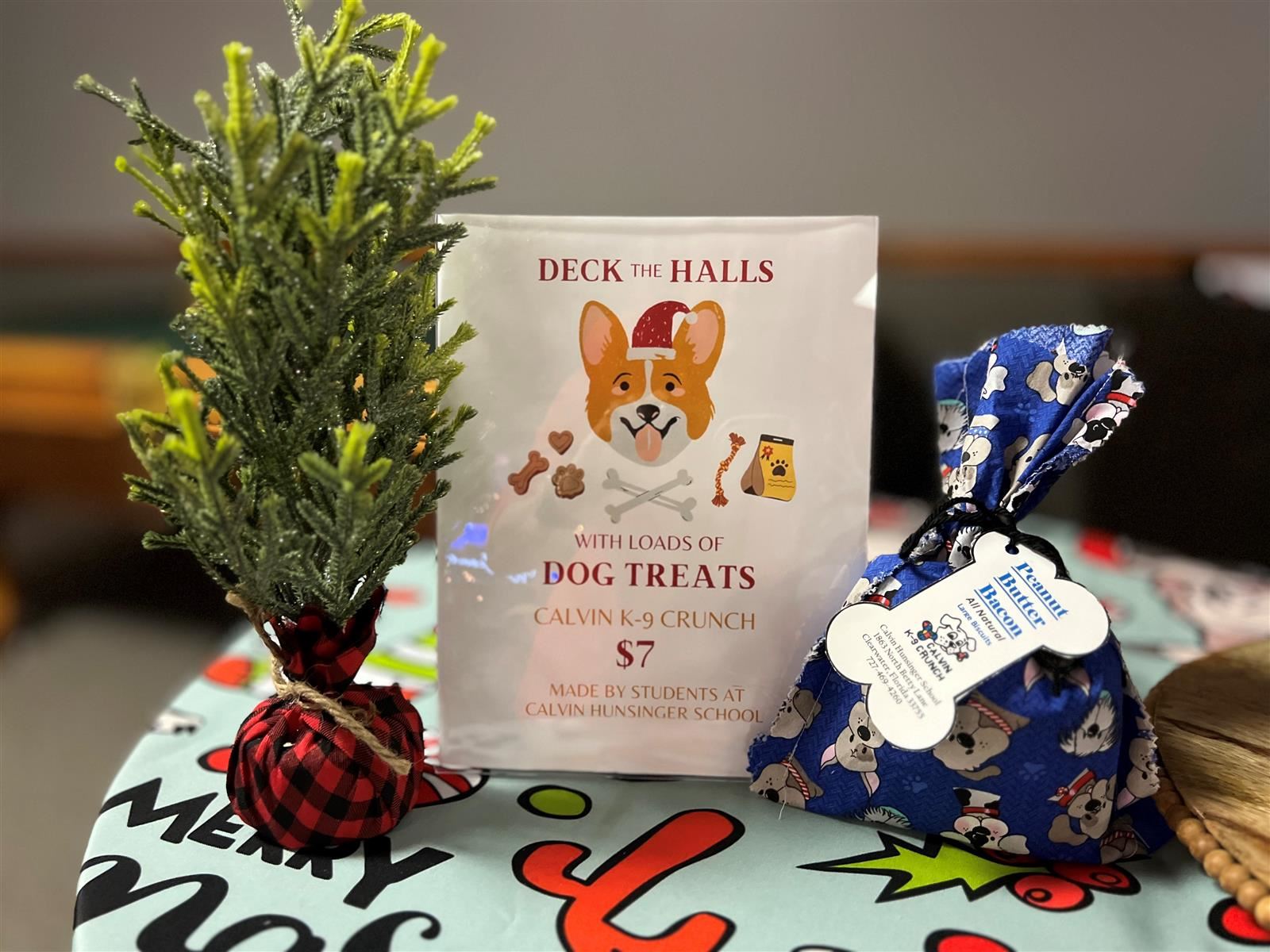  Sign that states Dog Treats for Sale